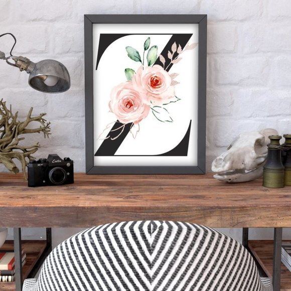 Monogram lettler  wall art‎ - Picture 2 of 5